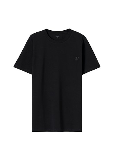 Siyah Basic T-Shirt L