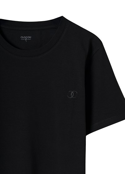 Siyah Basic T-Shirt L