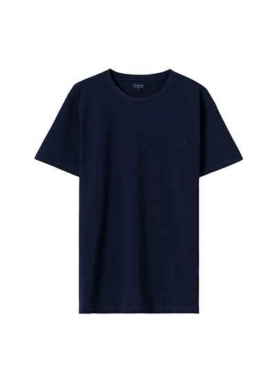 Lacivert Basic T-Shirt L