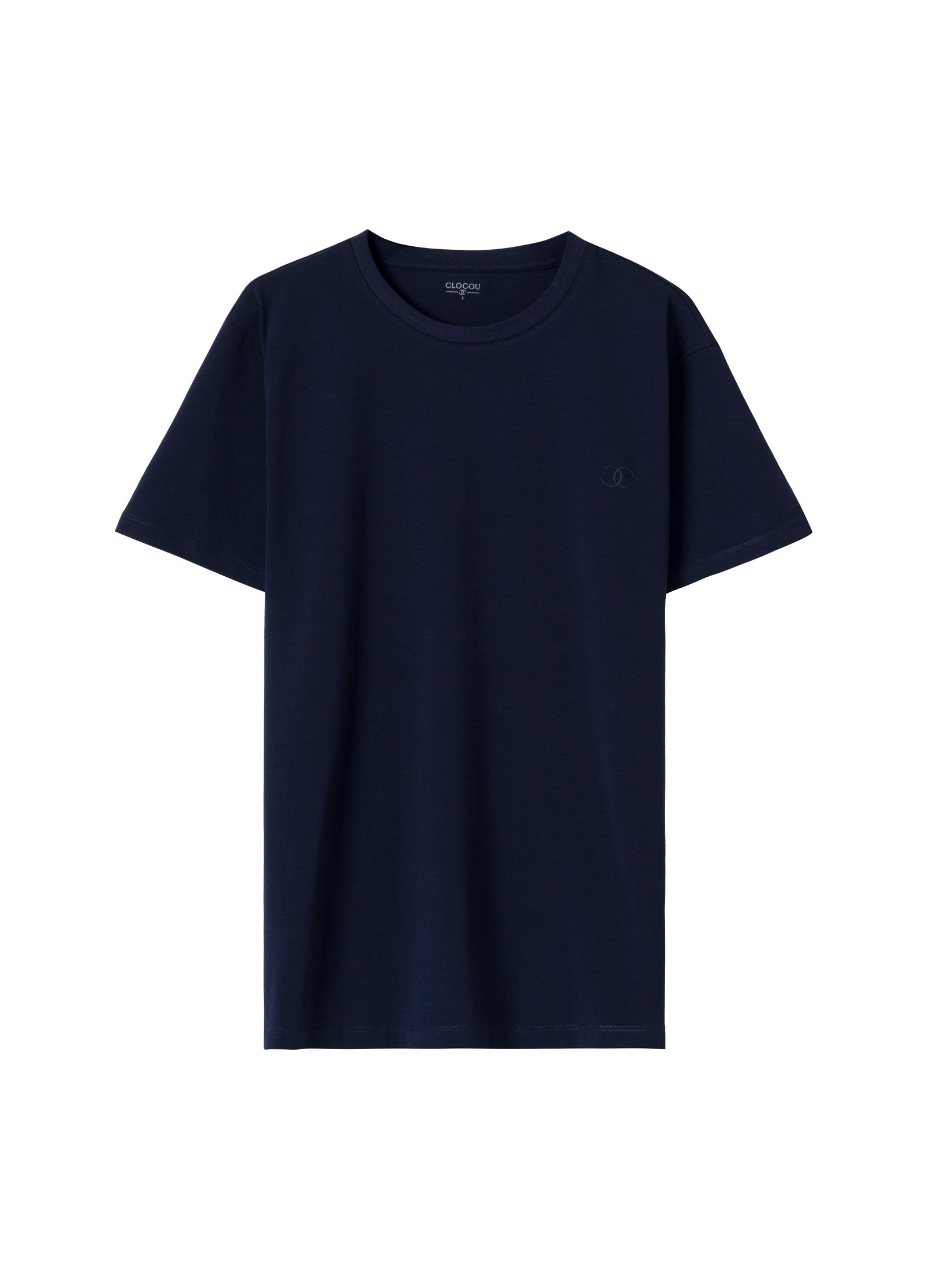 Lacivert Basic T-Shirt L